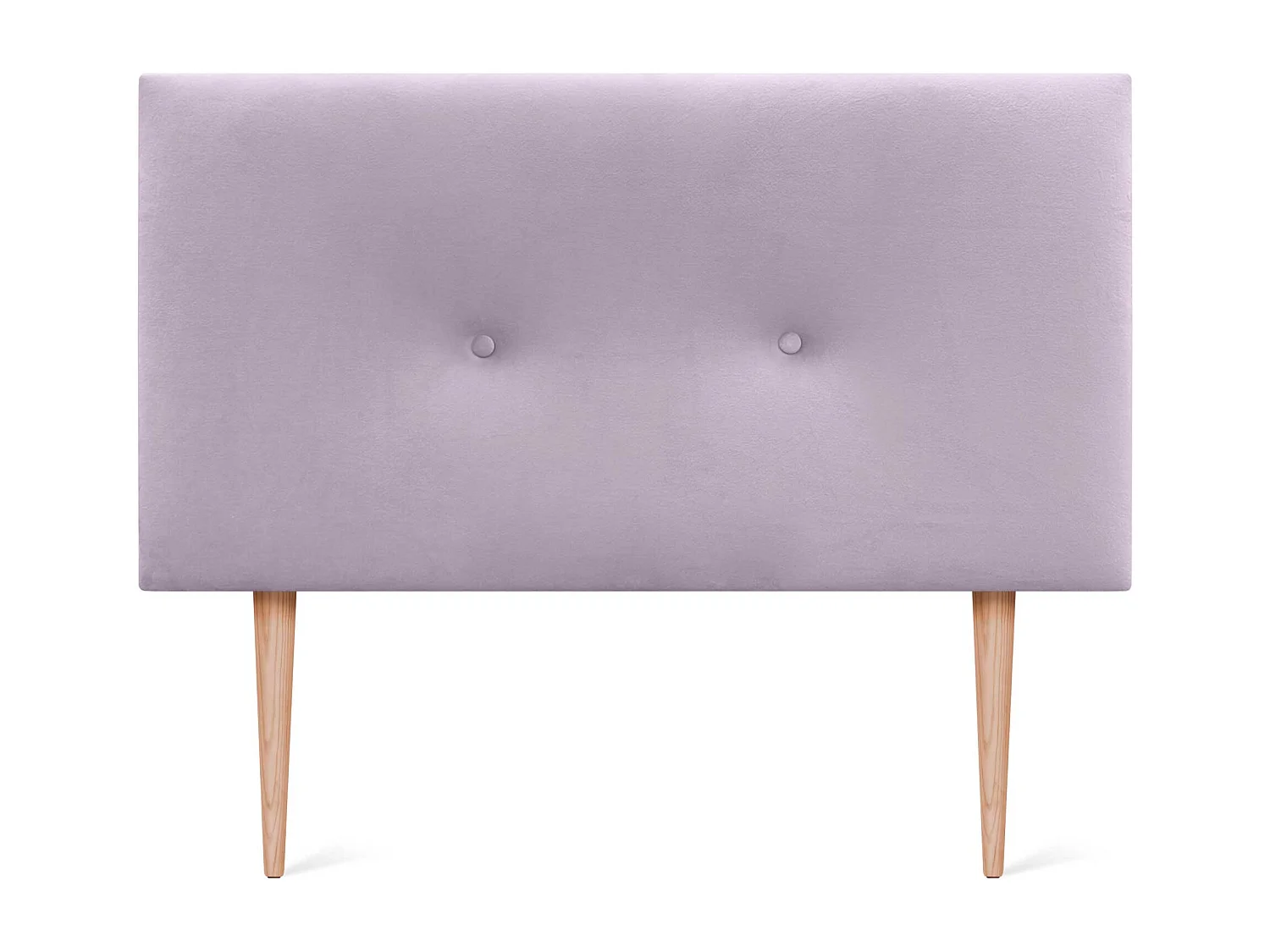 DHOME Tête de Lit Velours Lisse avec Boutons 90x115 avec Pieds de Lit 80/90 - Saumon