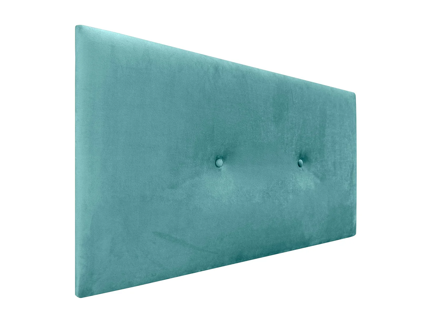 DHOME Tête de Lit Velours Lisse avec Boutons 105x50 Lits 105 - Turquoise
