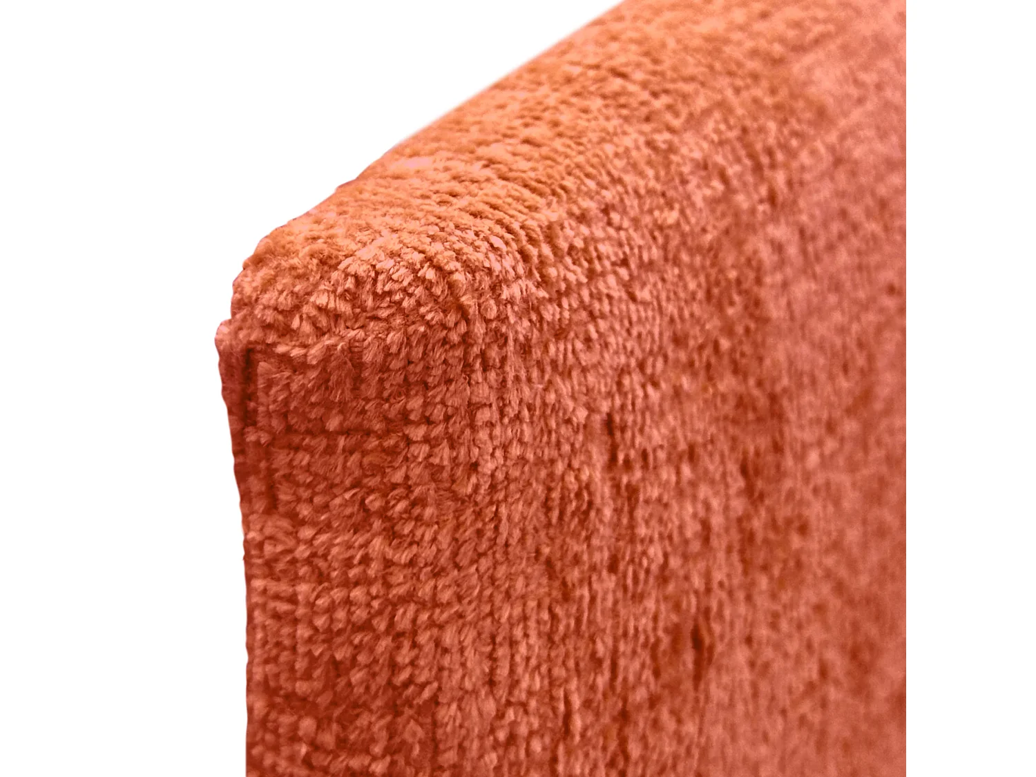 DHOME Tête de Lit Laine Naturelle 80x105cm avec Pieds de Lit 80/90 - Orange