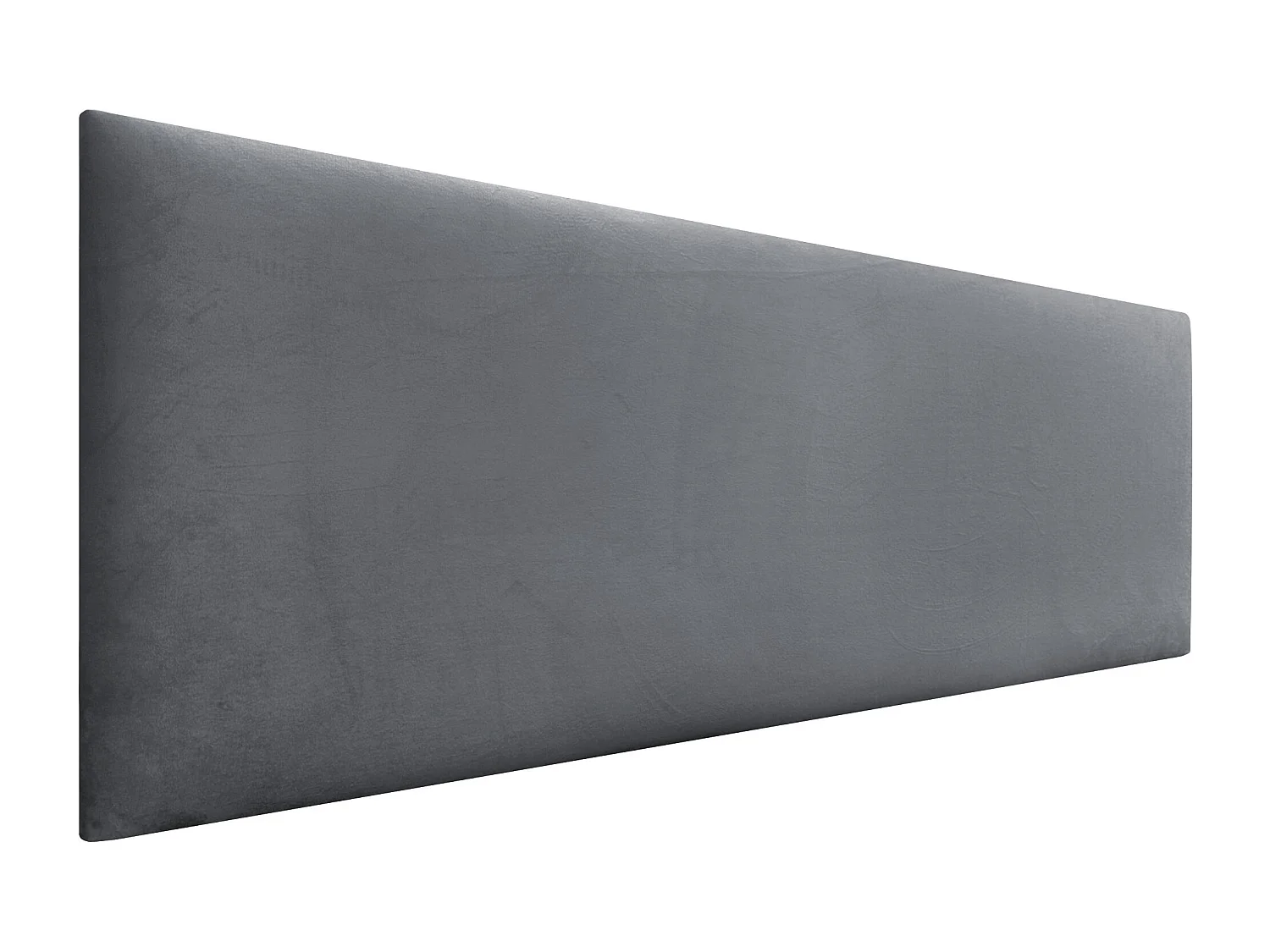 DHOME Tête de Lit Velours Lisse 145x60 Lits 120/135/140 - Gris Cendré