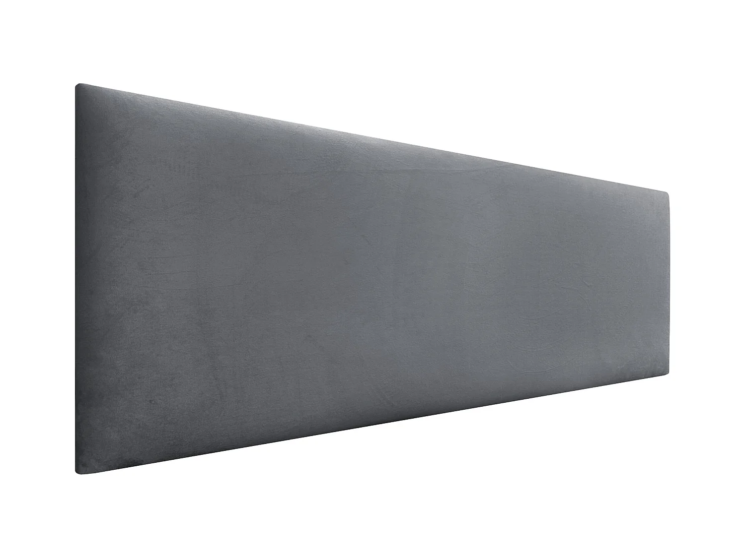 DHOME Tête de Lit Velours Lisse 145x60 Lits 120/135/140 - Gris Cendré