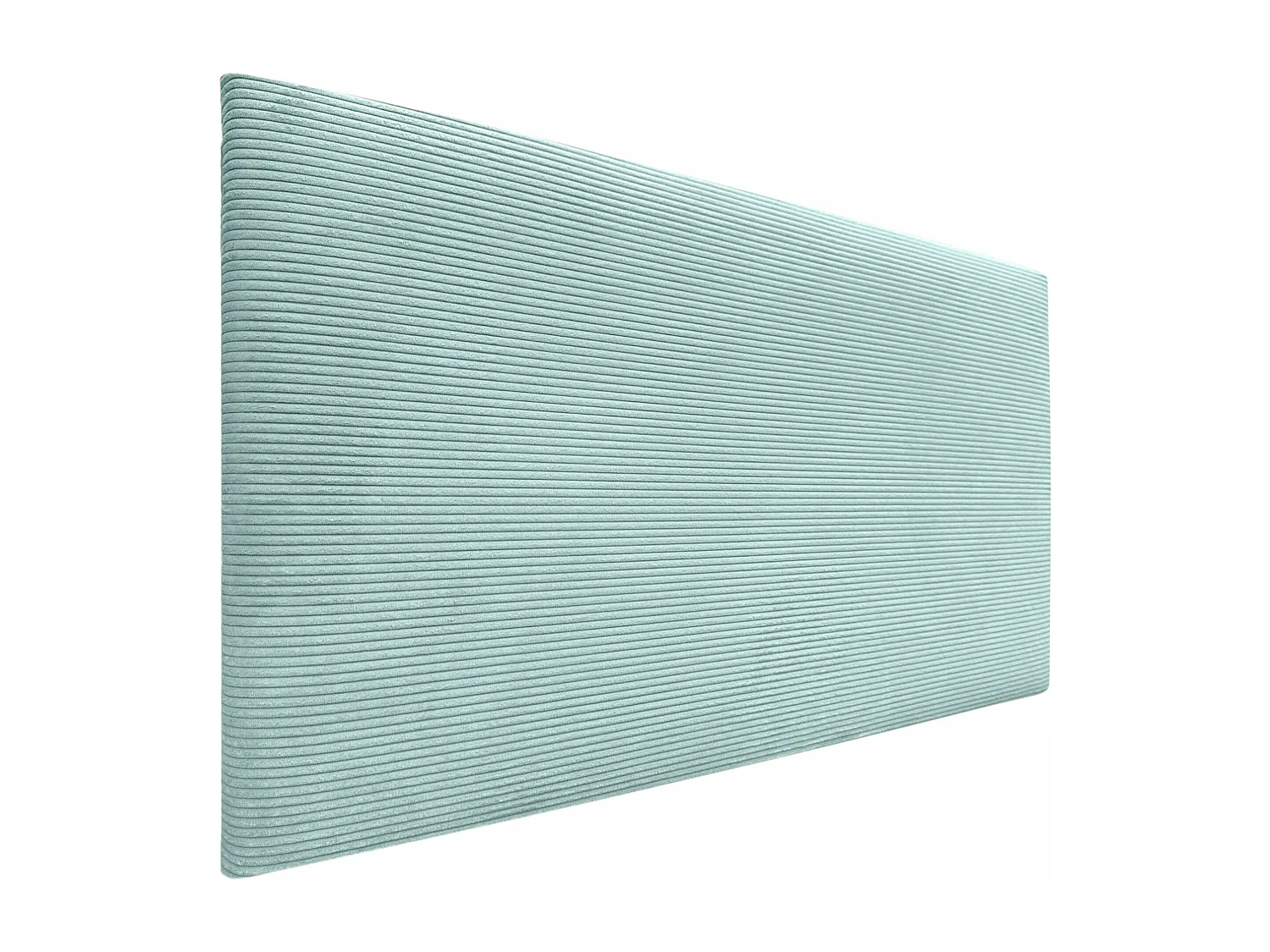 DHOME Tête de Lit Velours Côtelé Uni 135x60 Lits 120/135/140 - Vert Aqua