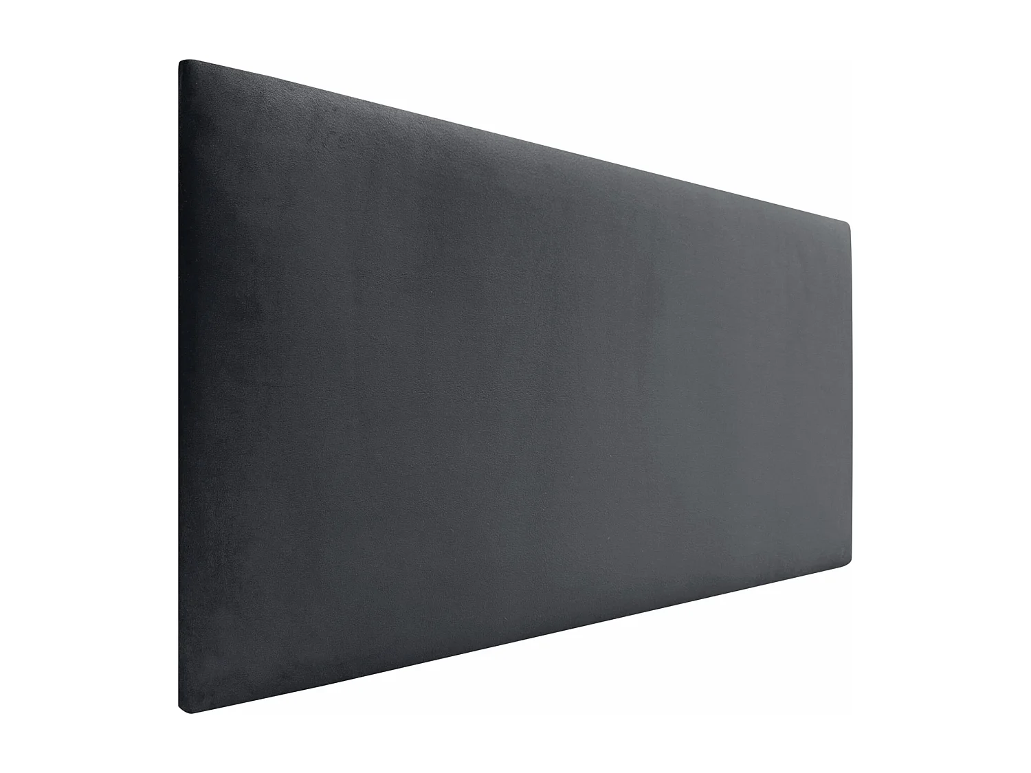 DHOME Tête de Lit Velours Lisse 110x60 Lits 105 - Gris Foncé