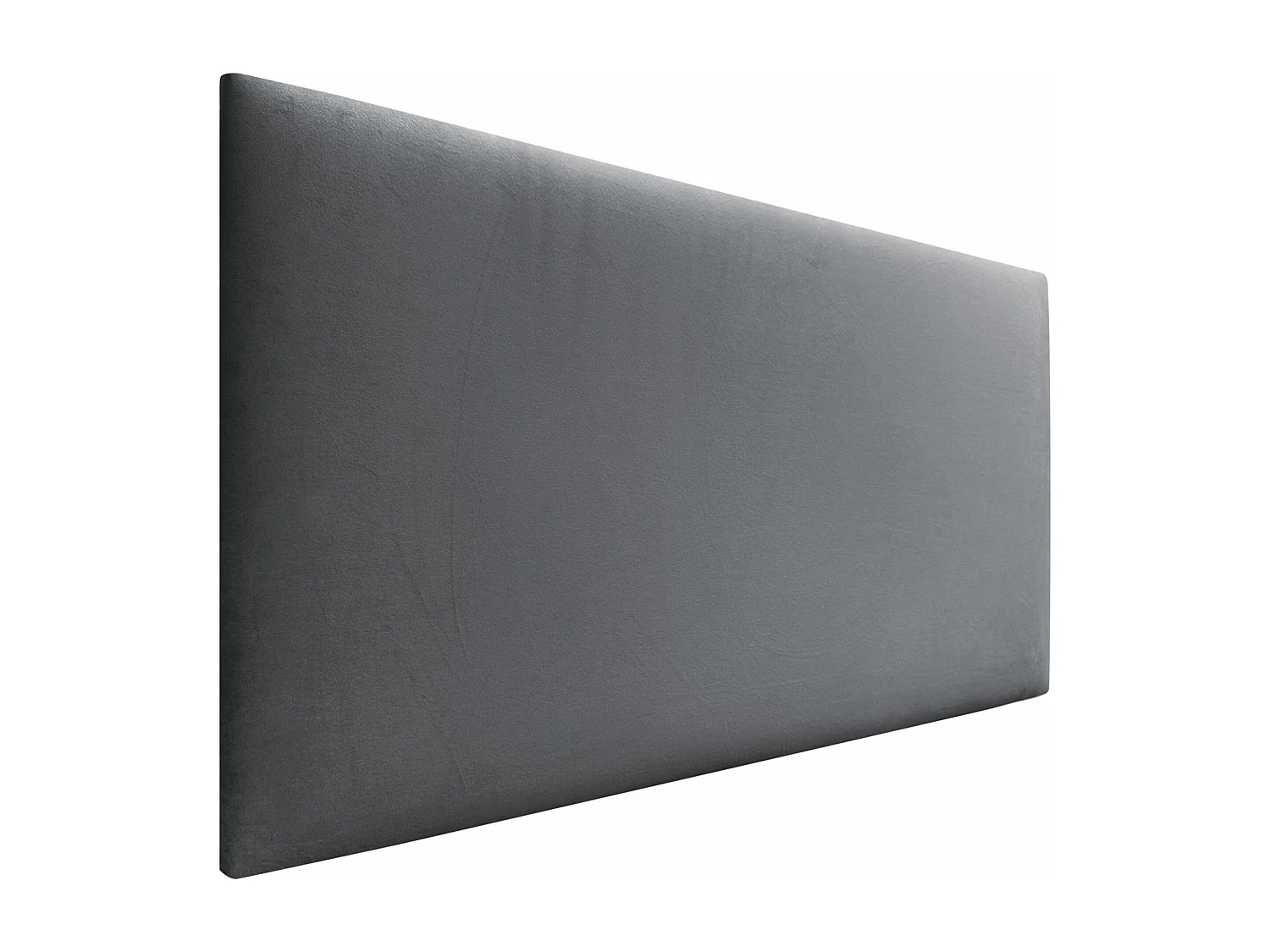 DHOME Tête de Lit Velours Lisse 110x50 Lits 105 - Gris Cendré