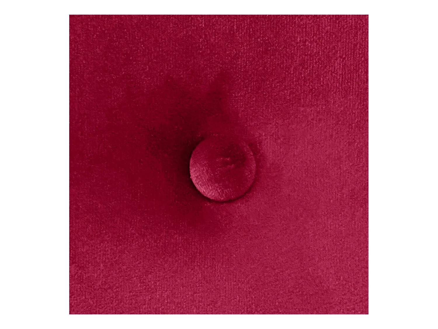 DHOME Kopfteil aus glattem Samt mit Knöpfen, 95 x 50 cm, Betten 80/90 – Rot