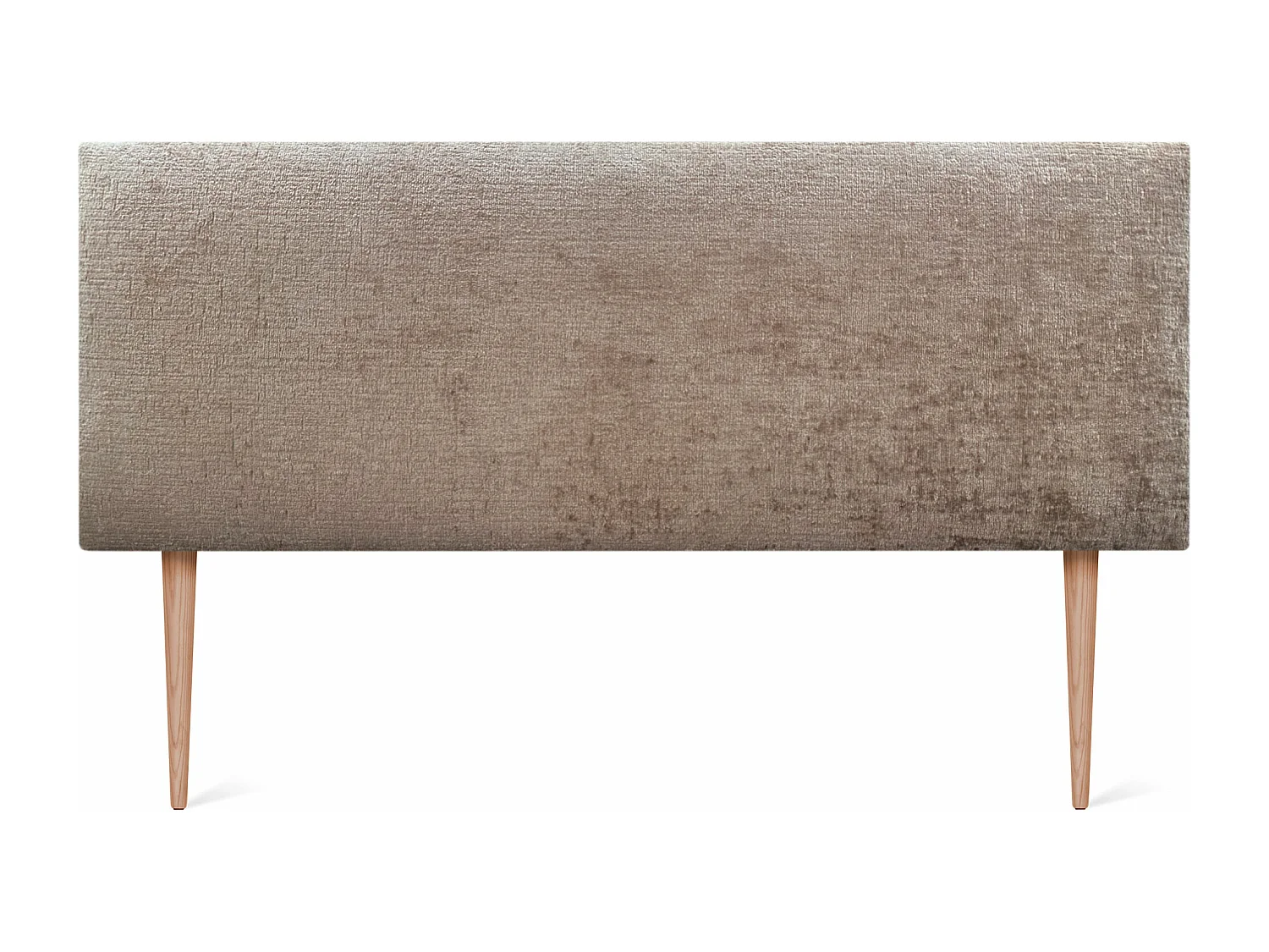 DHOME Hoofdeinde van natuurlijke wol 150x105cm met bedpoten 150 - Bruin