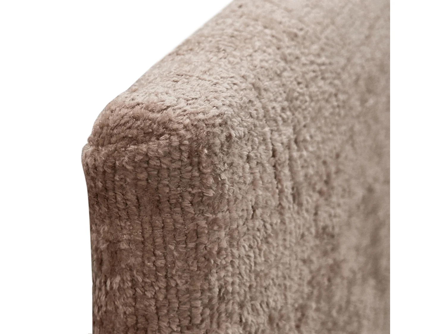 DHOME Hoofdeinde van natuurlijke wol 150x105cm met bedpoten 150 - Bruin