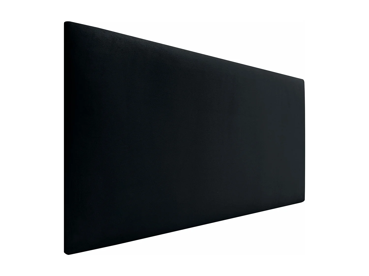 DHOME Tête de Lit Velours Lisse 80x50 Lits 80/90 - Noir