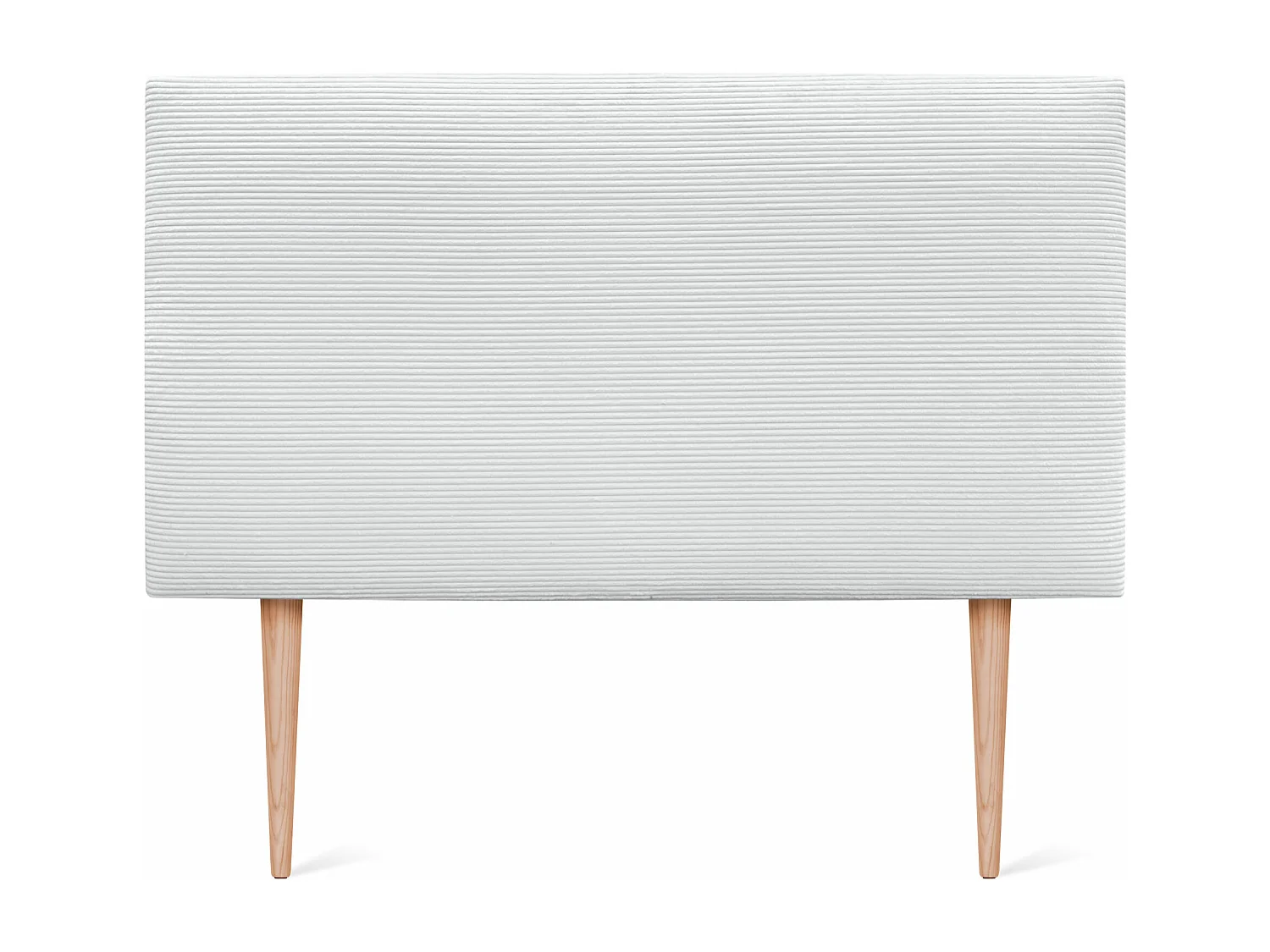 DHOME Glattes Cord-Kopfteil 160x115 mit Bettbeinen 150/160 – Beige