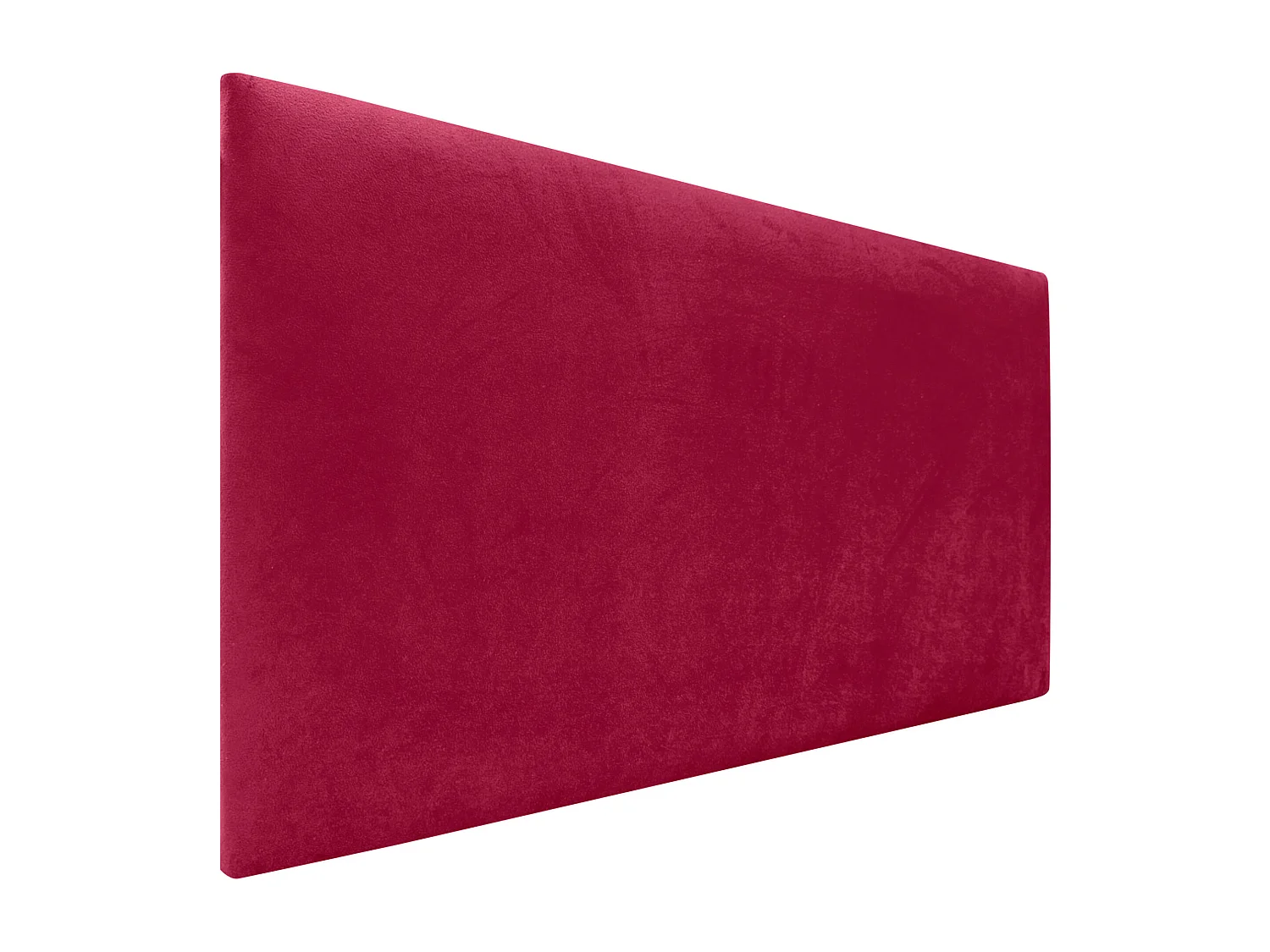 DHOME Tête de Lit Velours Lisse 90x60 Lits 80/90 - Rouge
