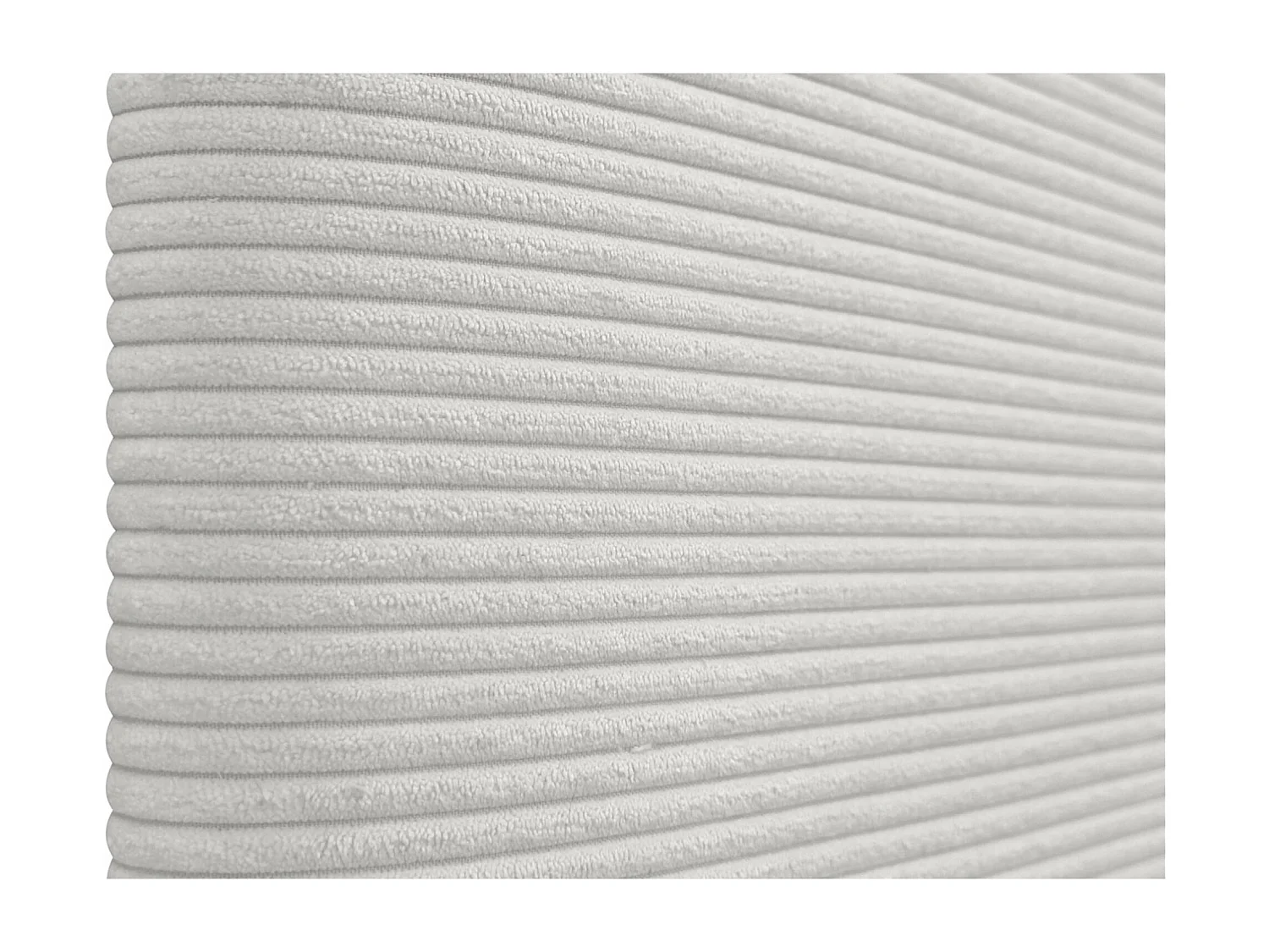 DHOME Cabeceira de veludo liso com botões 145x115 com pernas de cama 120/135/140 - Branco Osso