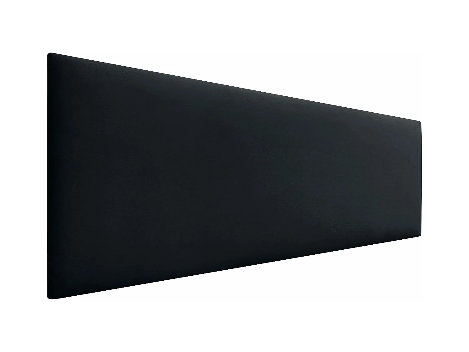 DHOME Tête de Lit Velours Lisse 160x60 Lits 150/160 - Noir