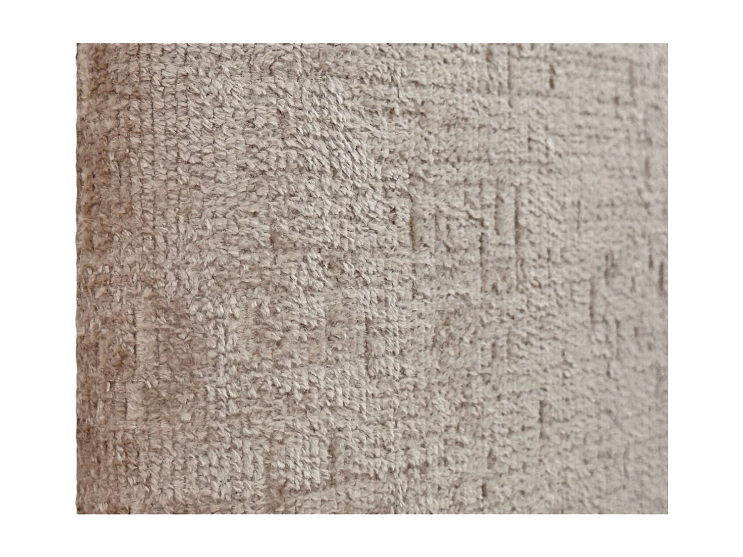 DHOME Tête de Lit Laine Naturelle 135x105cm avec Pieds de Lit 120/135 - Marron Clair