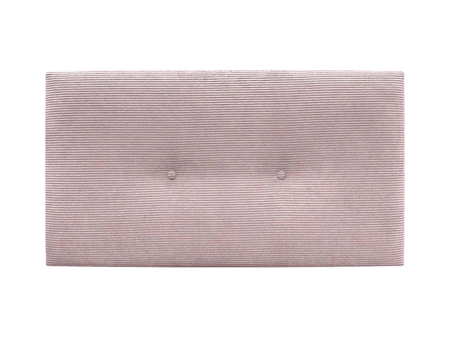 DHOME Effen corduroy hoofdeinde met knopen 105x60 bedden 105 - lichtroze
