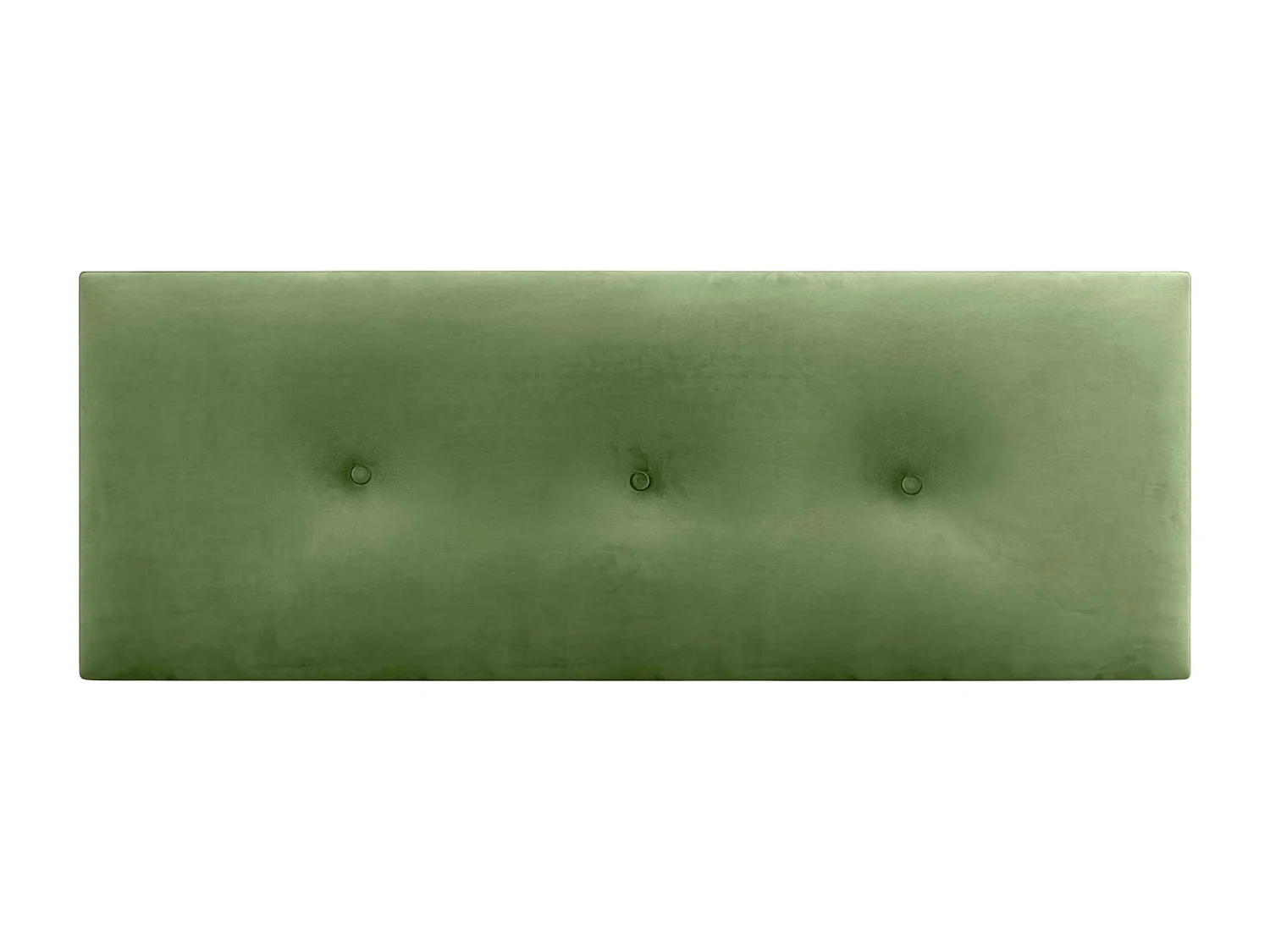 DHOME Tête de Lit Velours Lisse avec Boutons 160x50 Lits 150/160 - Vert Jungle