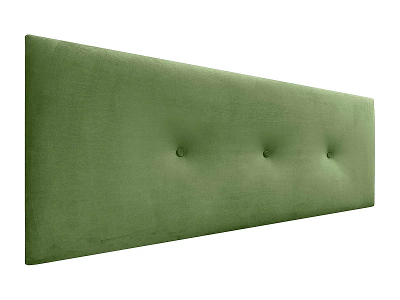 DHOME Tête de Lit Velours Lisse avec Boutons 160x50 Lits 150/160 - Vert Jungle
