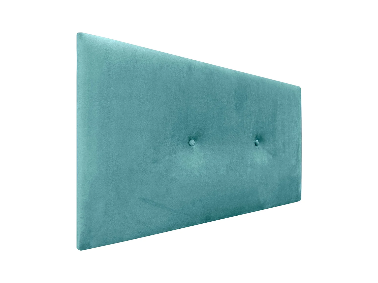 DHOME Tête de Lit Velours Lisse avec Boutons 80x50 Lits 80/90 - Turquoise