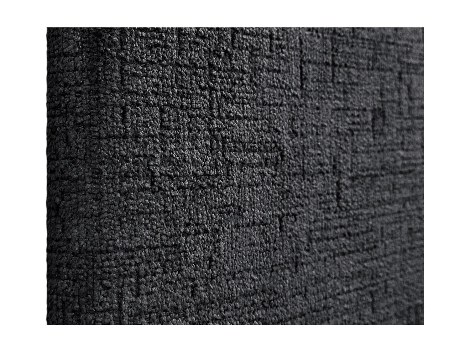 DHOME Kopfteil aus Naturwolle 105 x 105 cm mit Bettbeinen 105 – Schwarz