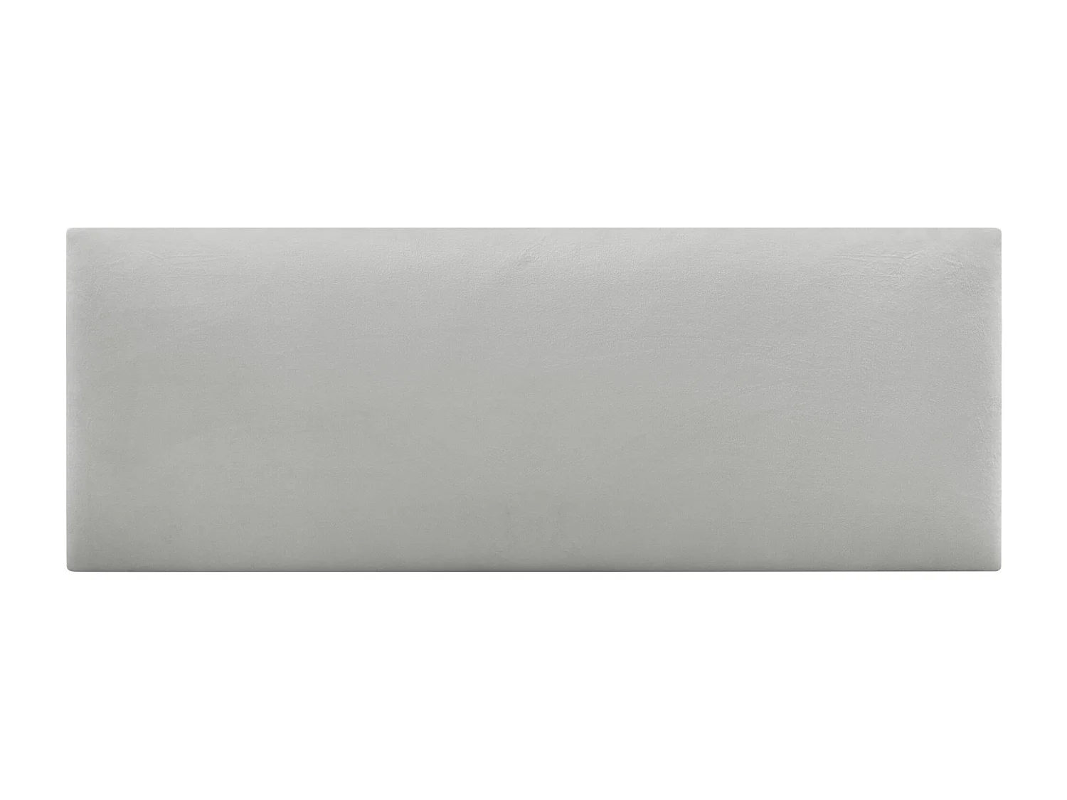 DHOME Tête de Lit Velours Lisse 135x50 Lits 120/135/140 - Blanc