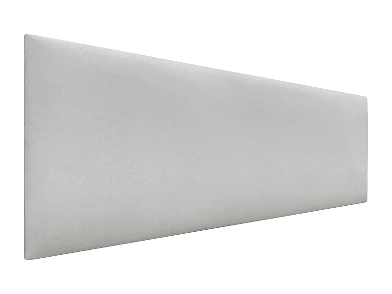 DHOME Tête de Lit Velours Lisse 135x50 Lits 120/135/140 - Blanc