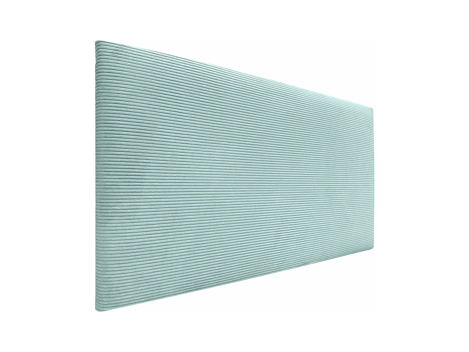 DHOME Tête de Lit Velours Côtelé Uni 145x50 Lits 120/135/140 - Vert Aqua