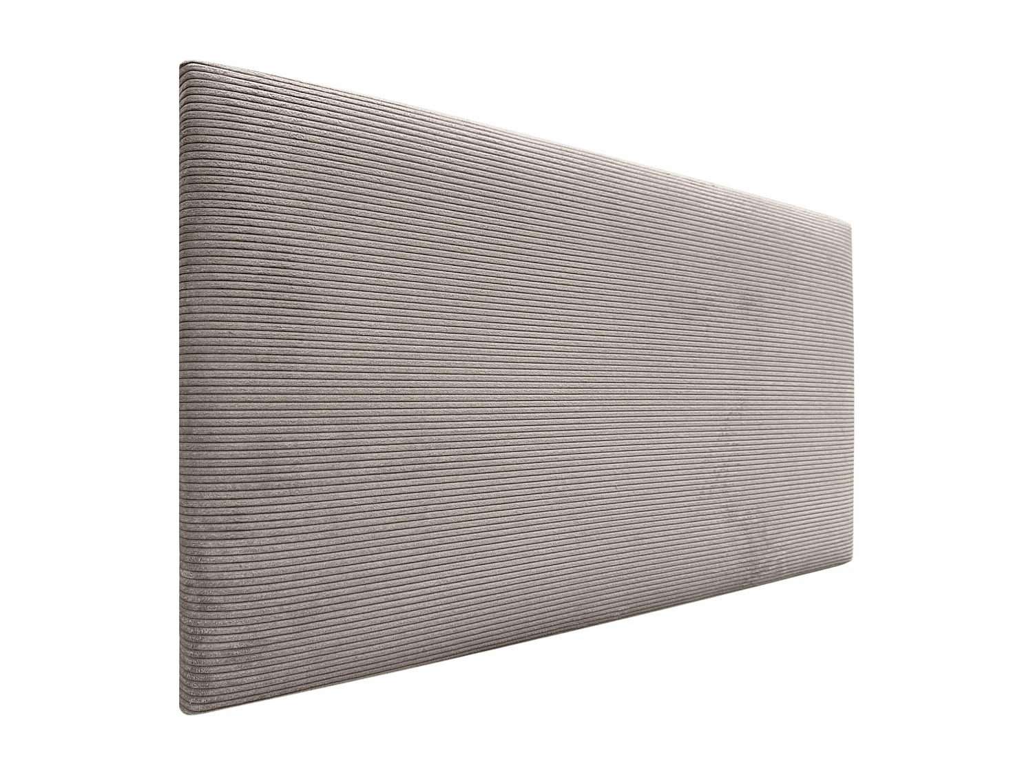 DHOME Tête de Lit Velours Côtelé Uni 110x50 Lits 105 - Marron