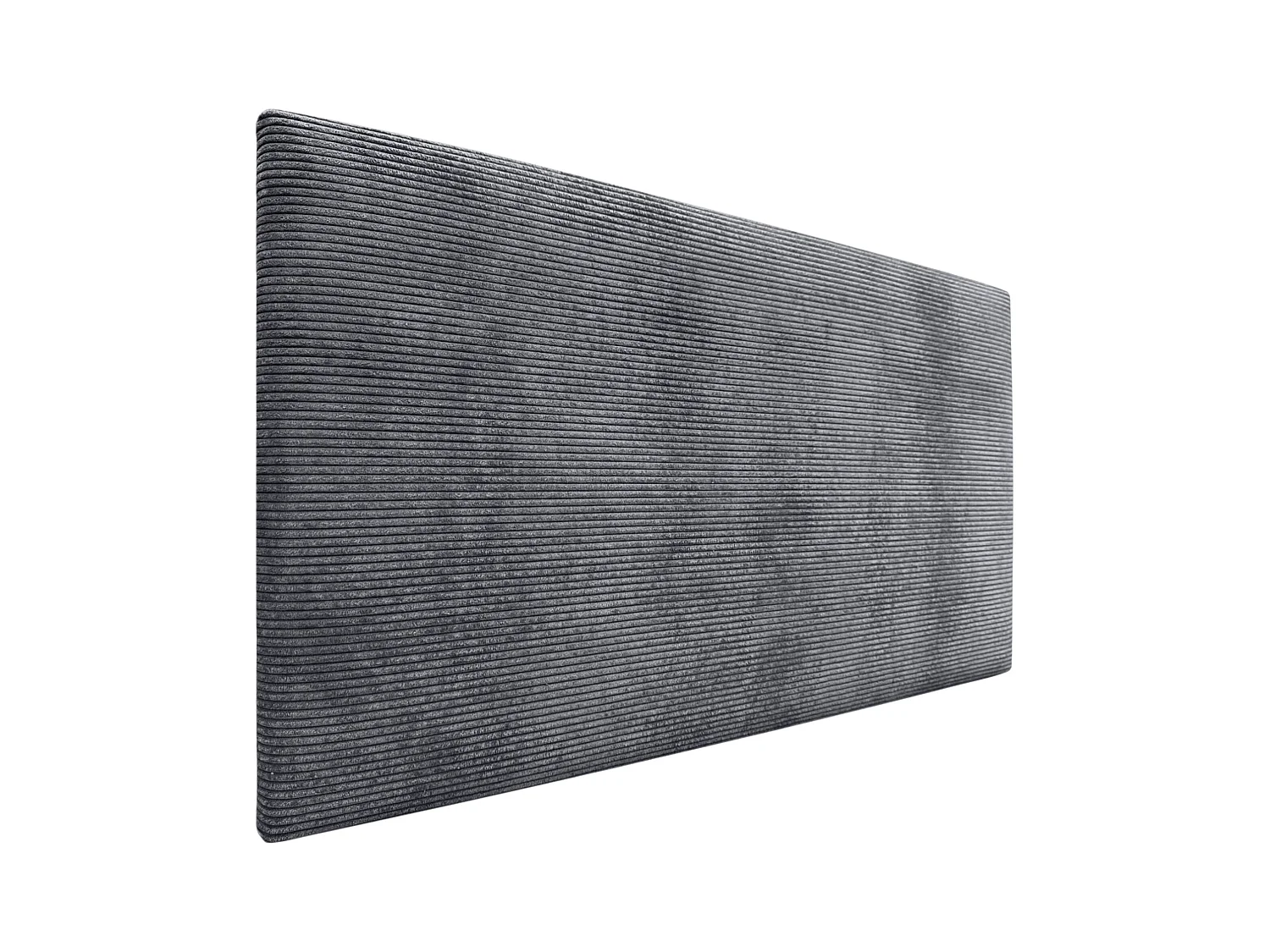 DHOME Tête de Lit Velours Côtelé Uni 110x60 Lits 105 - Gris Foncé