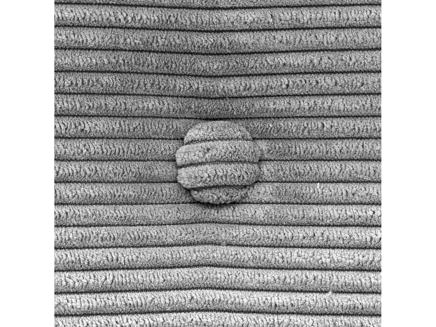 DHOME Einfarbiges Cord-Kopfteil mit Knöpfen 80x115 mit Bettbeinen 80/90 – Grau