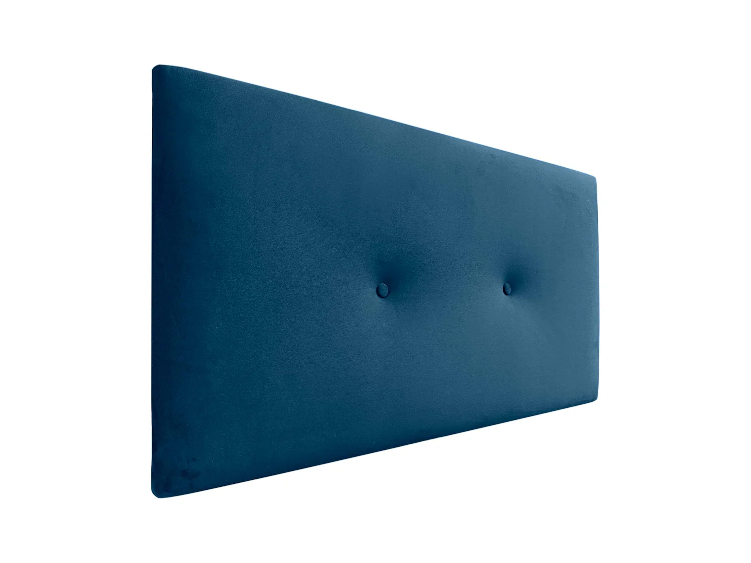 DHOME Tête de Lit Velours Lisse avec Boutons 80x50 Lits 80/90 - Bleu