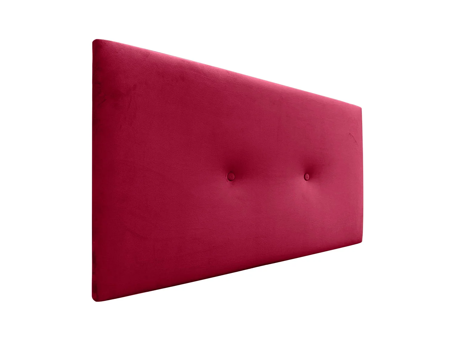 DHOME Tête de Lit Velours Lisse avec Boutons 105x50 Lits 105 - Rouge