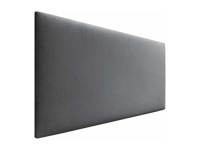 DHOME Tête de Lit Velours Lisse 95x50 Lits 80/90 - Gris Cendré