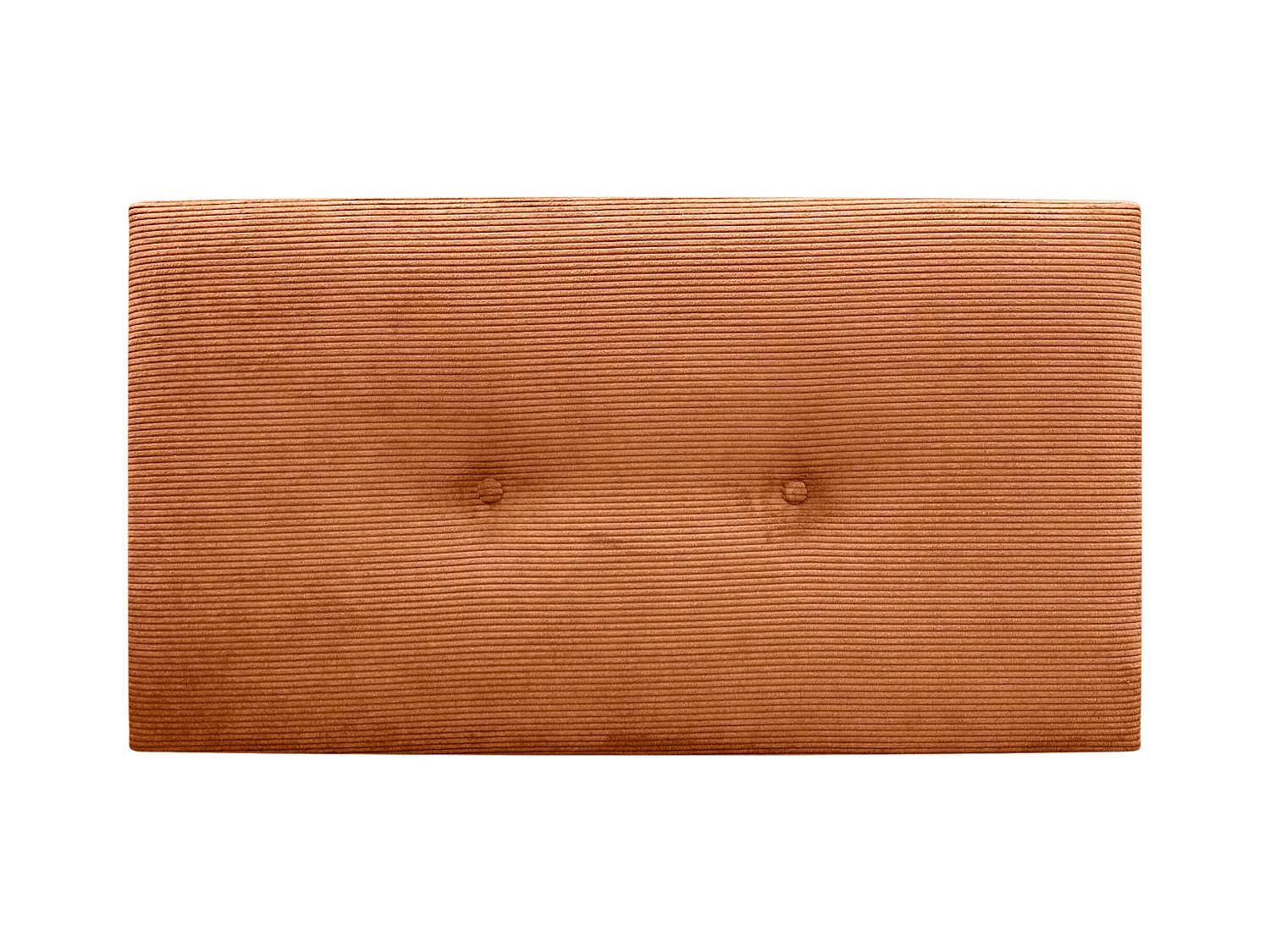 DHOME Tête de Lit Velours Côtelé Uni avec Boutons 105x60 Lits 105 - Orange