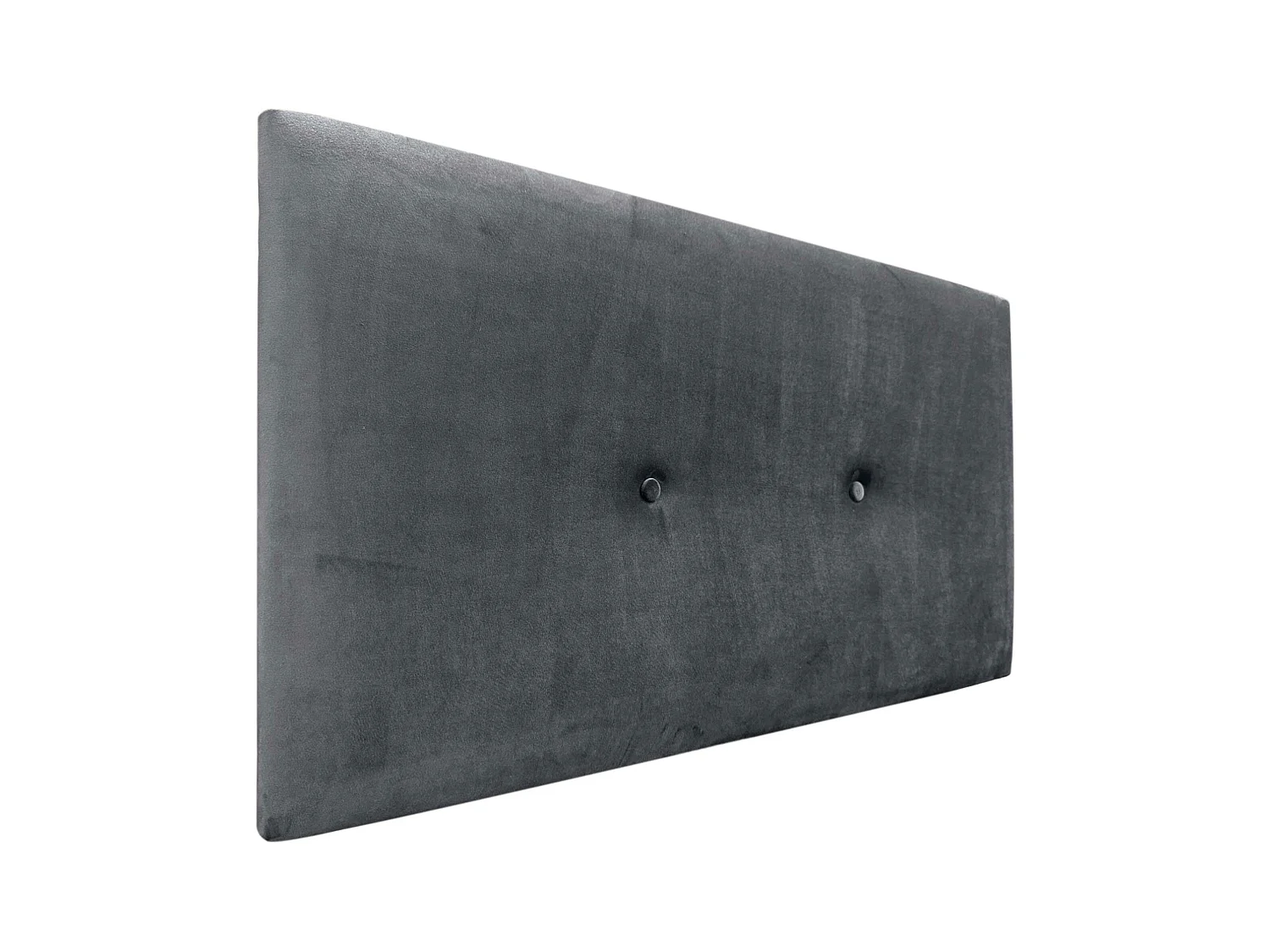 DHOME Glad fluwelen hoofdeinde met knopen 110x60 bedden 105 - donkergrijs