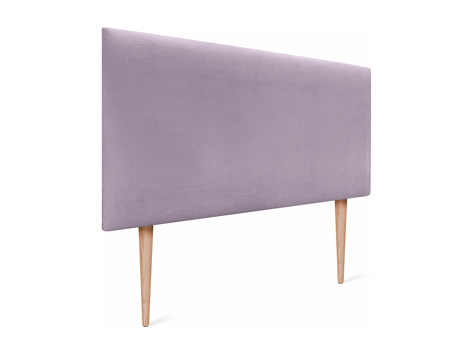 DHOME Tête de Lit Velours Lisse 95x105 avec Pieds de Lit 80/90 - Saumon