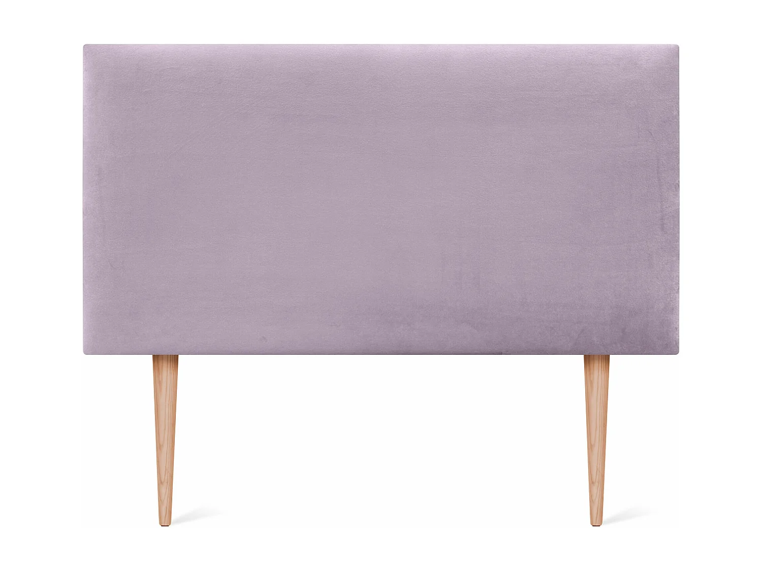 DHOME Tête de Lit Velours Lisse 95x105 avec Pieds de Lit 80/90 - Saumon