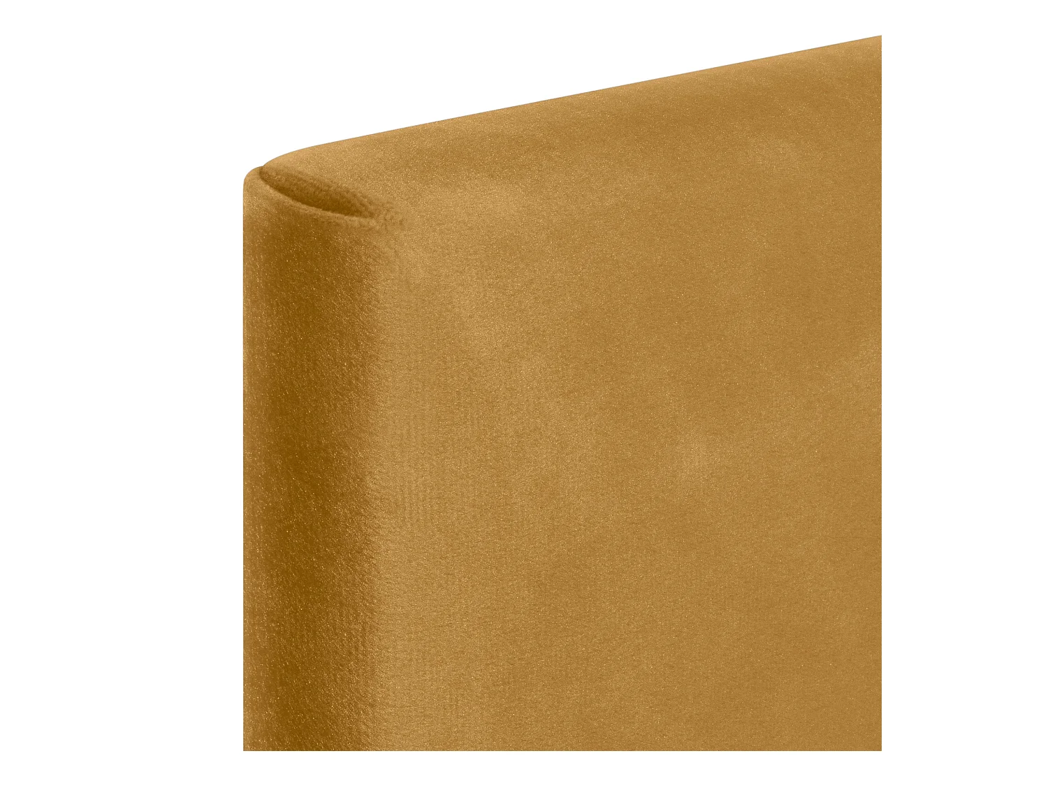 DHOME Testiera in Velluto Liscio 135x50 Letti 120/135/140 - Senape