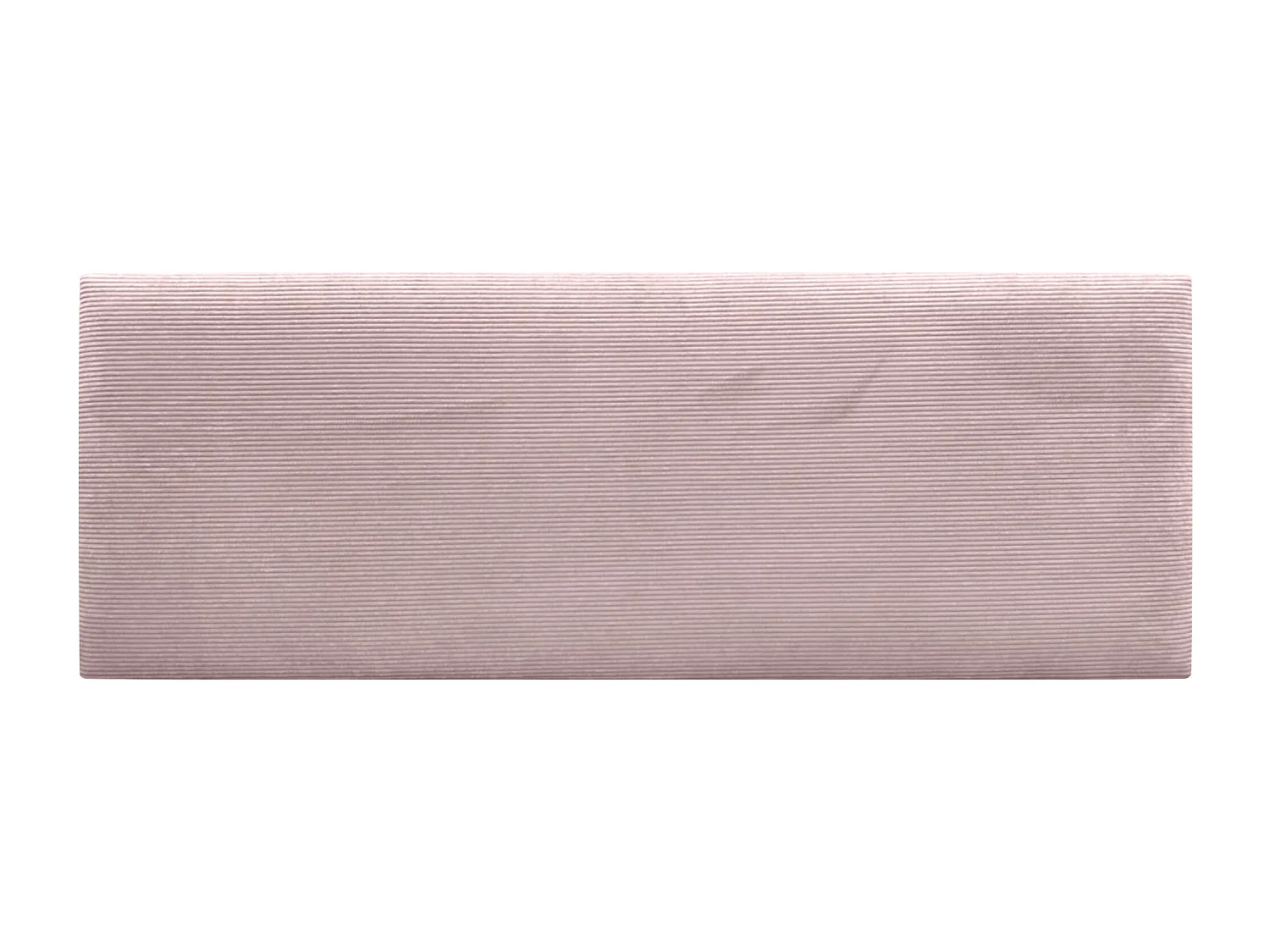 DHOME Tête de Lit Velours Côtelé Uni 135x50 Lits 120/135/140 - Rose Pâle