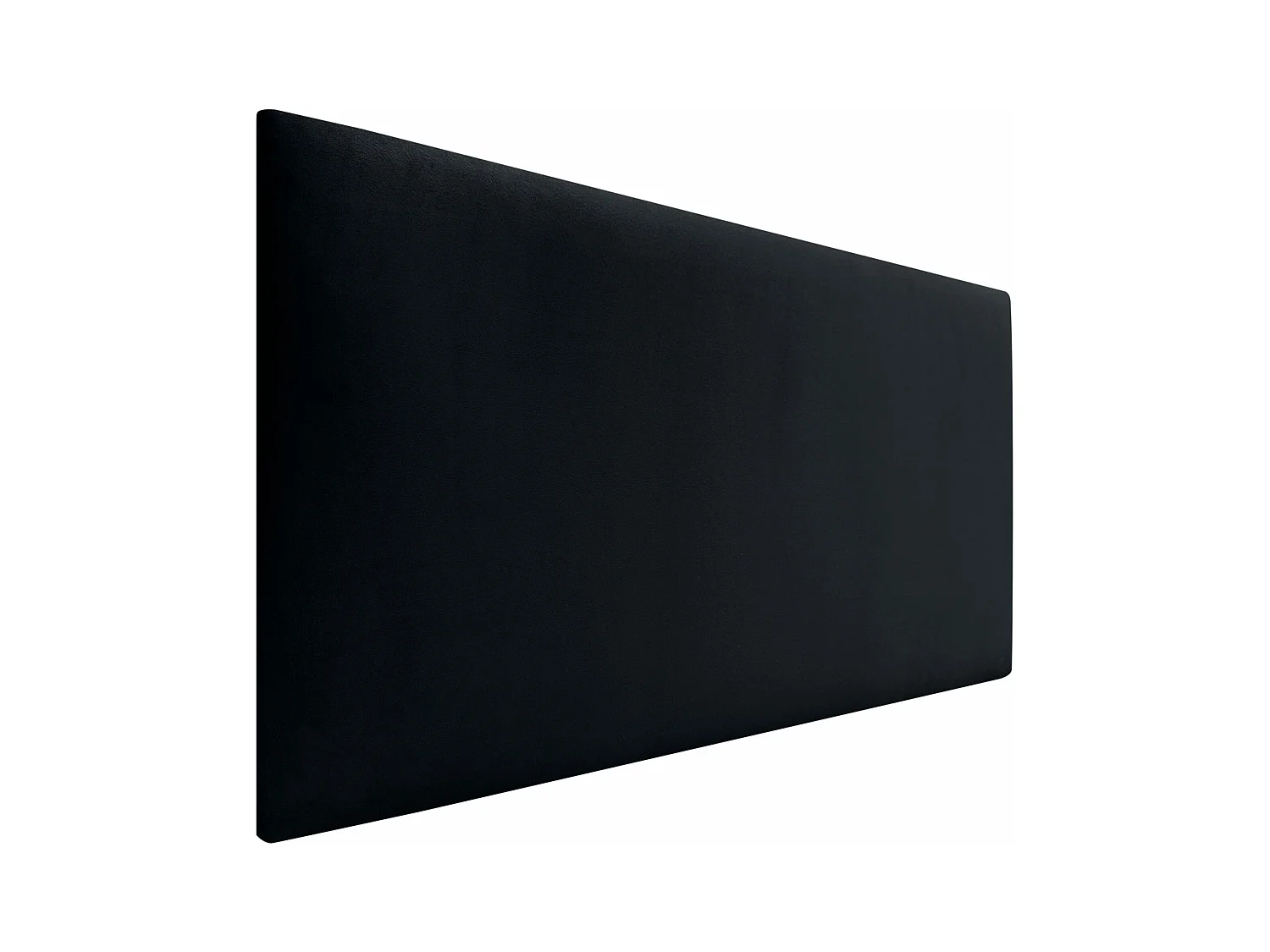DHOME Tête de Lit Velours Lisse 110x50 Lits 105 - Noir