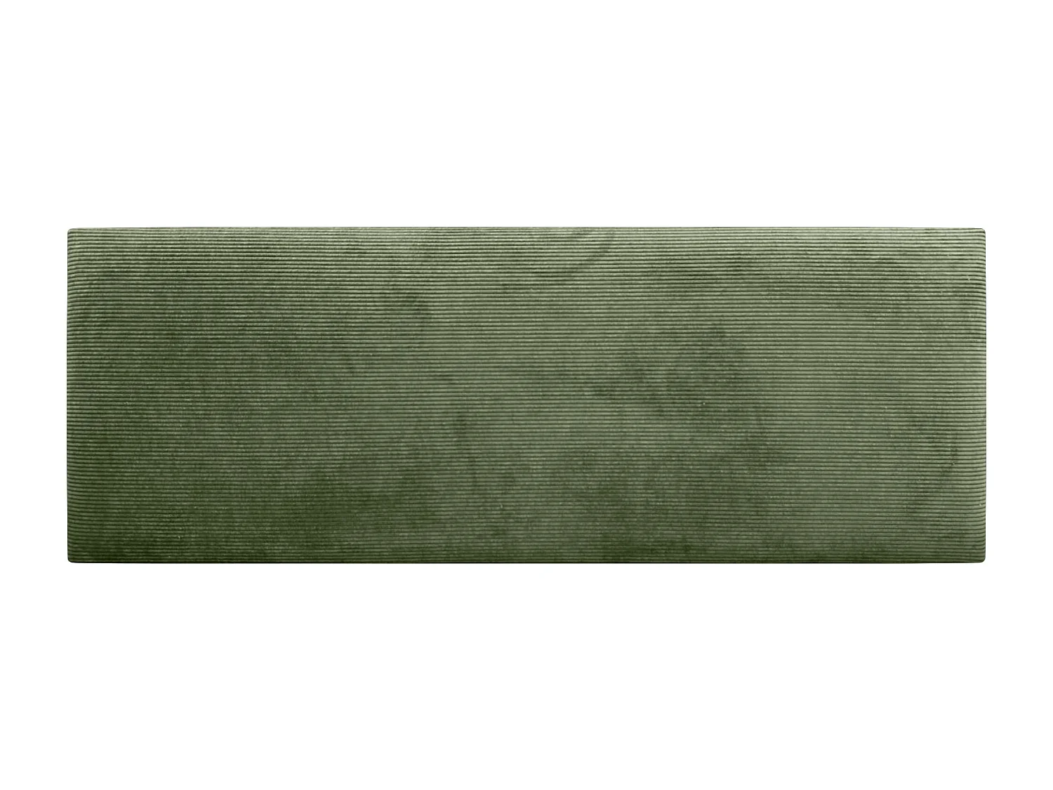 DHOME Tête de Lit Velours Côtelé Uni 135x60 Lits 120/135/140 - Vert Jungle