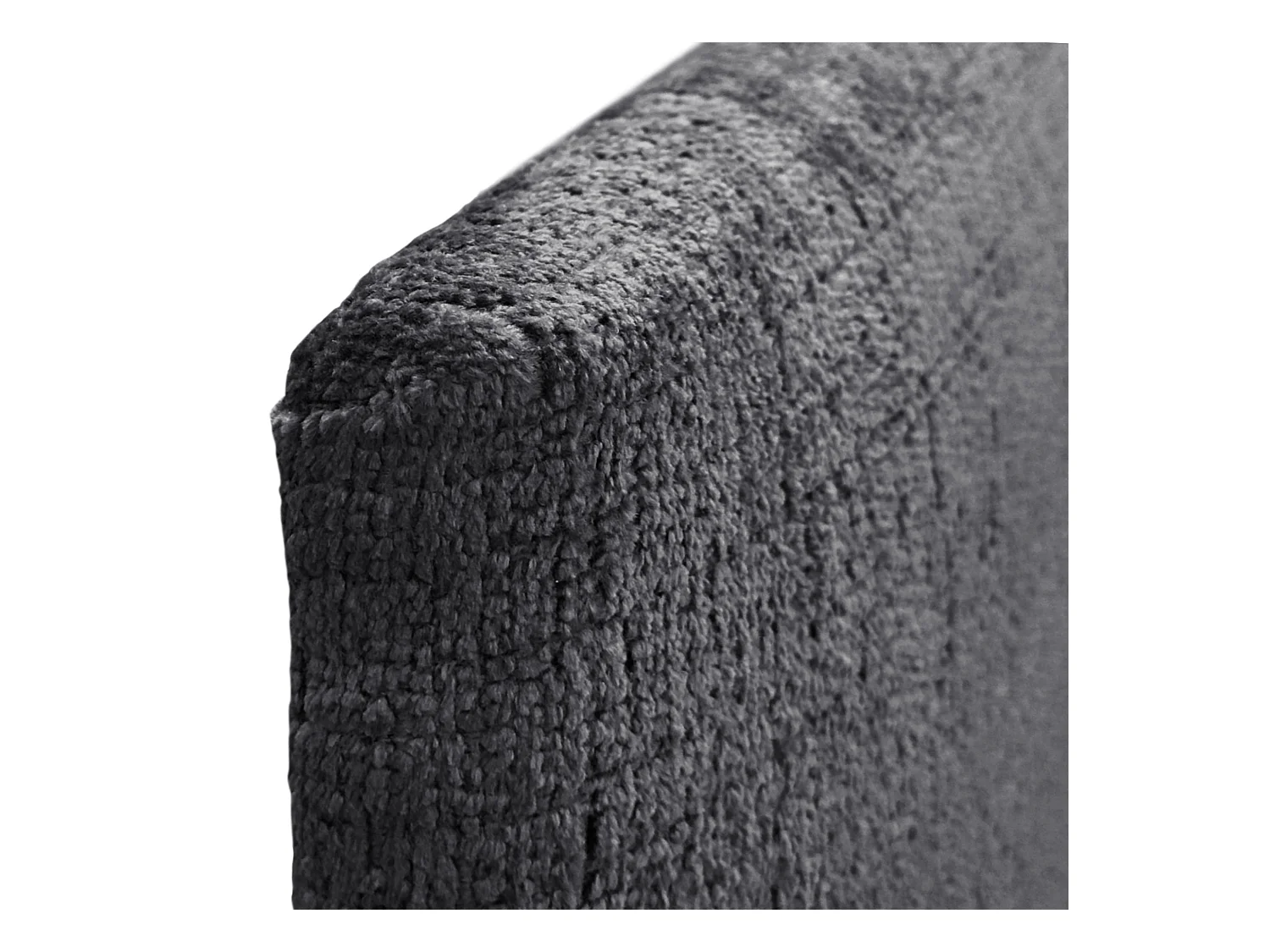 DHOME Tête de Lit en laine naturelle 95x50cm pour Lits 90 - Gris foncé