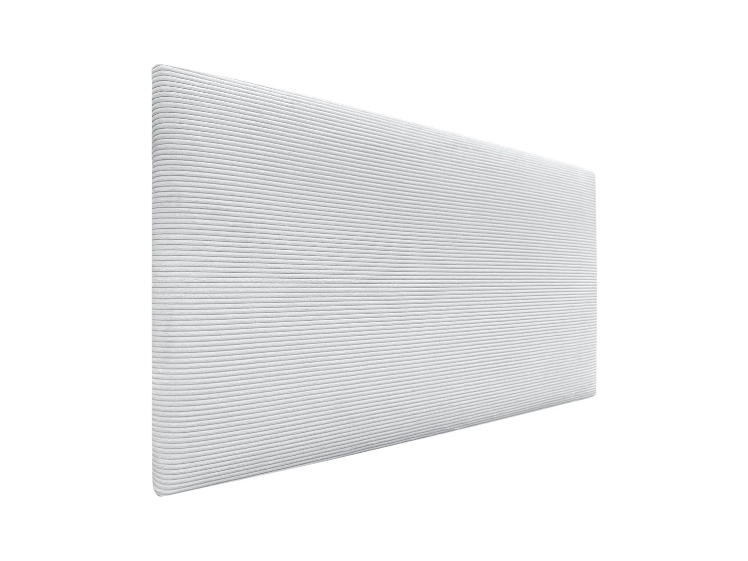 DHOME Effen corduroy hoofdeinde 145x60 bedden 120/135/140 - wit