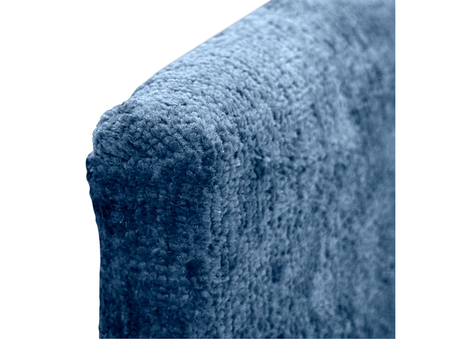 DHOME Kopfteil aus Naturwolle, 95 x 50 cm, für 90 Betten – Blau