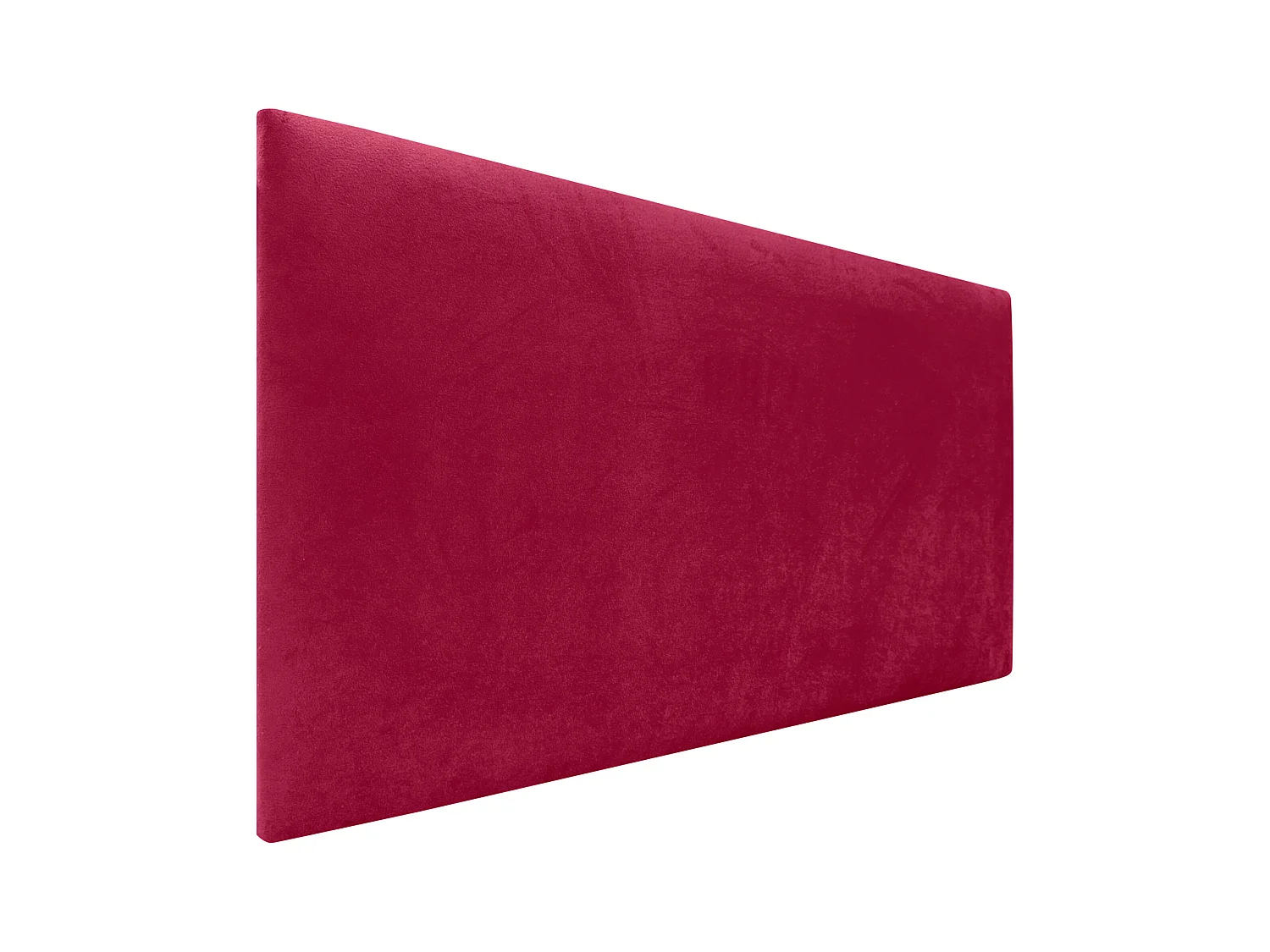 DHOME Tête de Lit Velours Lisse 80x60 Lits 80/90 - Rouge