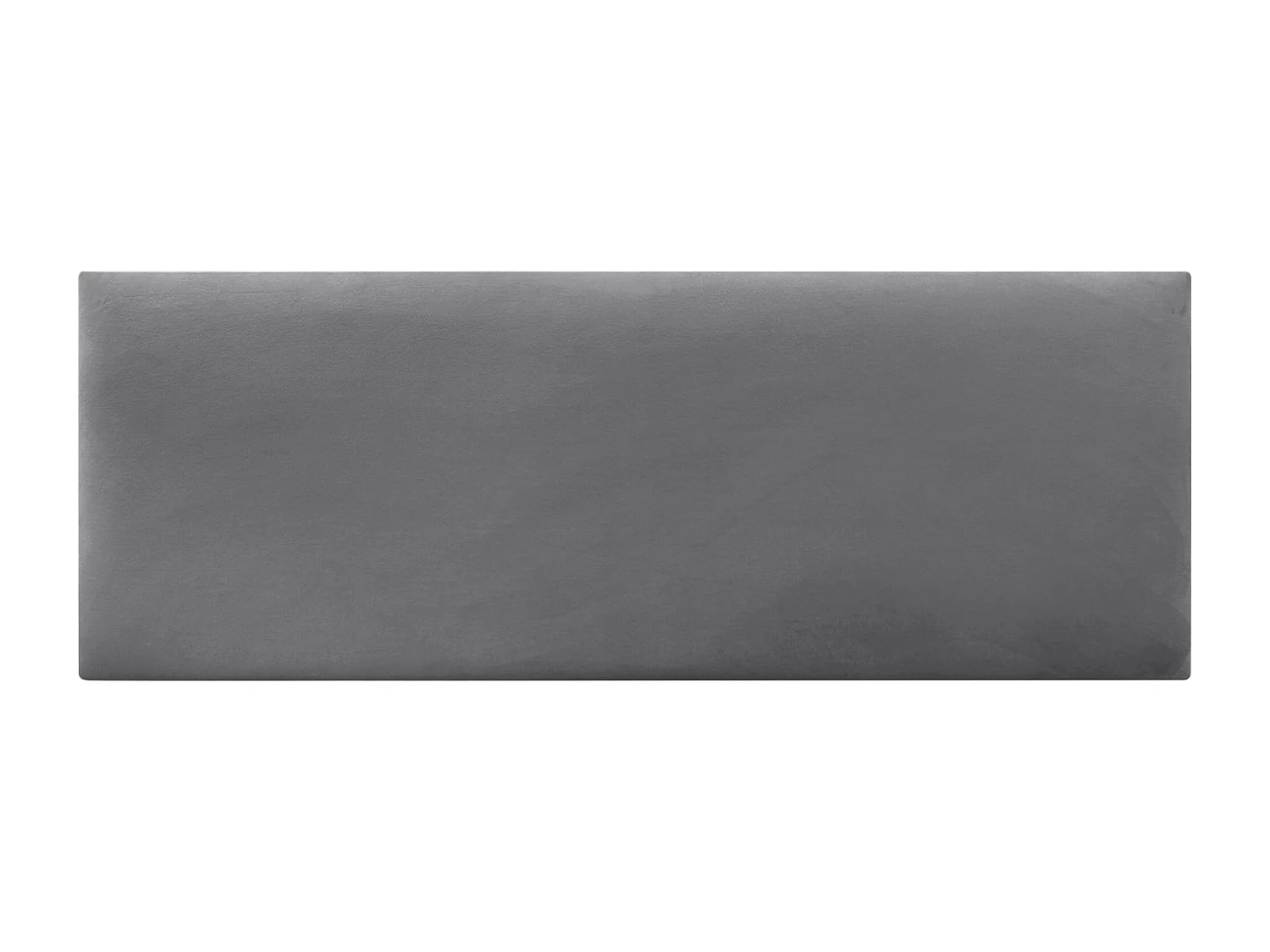 DHOME Tête de Lit Velours Lisse 160x50 Lits 150/160 - Gris Cendré
