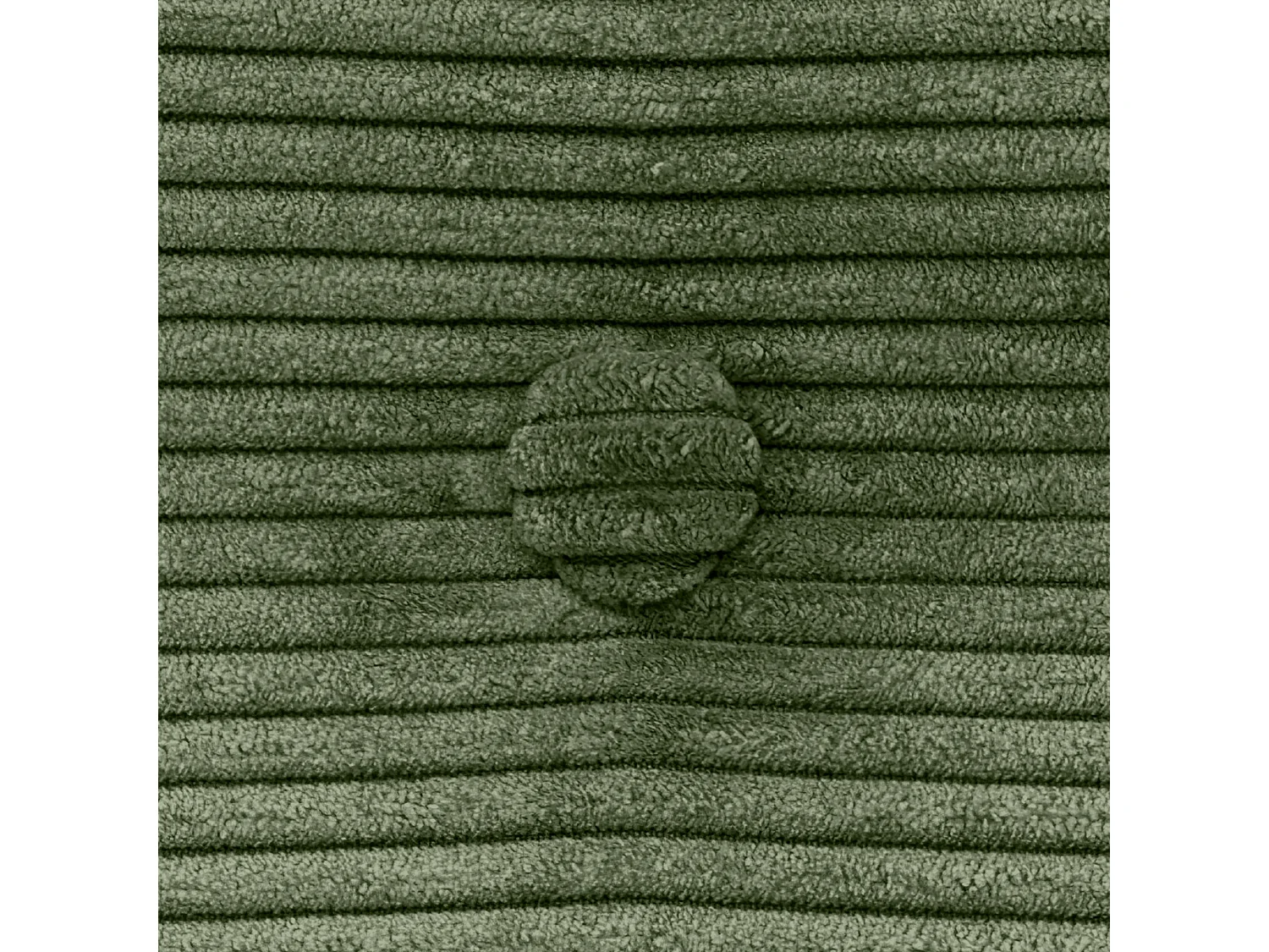 DHOME Tête de Lit Velours Côtelé Uni avec Boutons 150x115 avec Pieds de Lit 150/160 - Vert Jungle