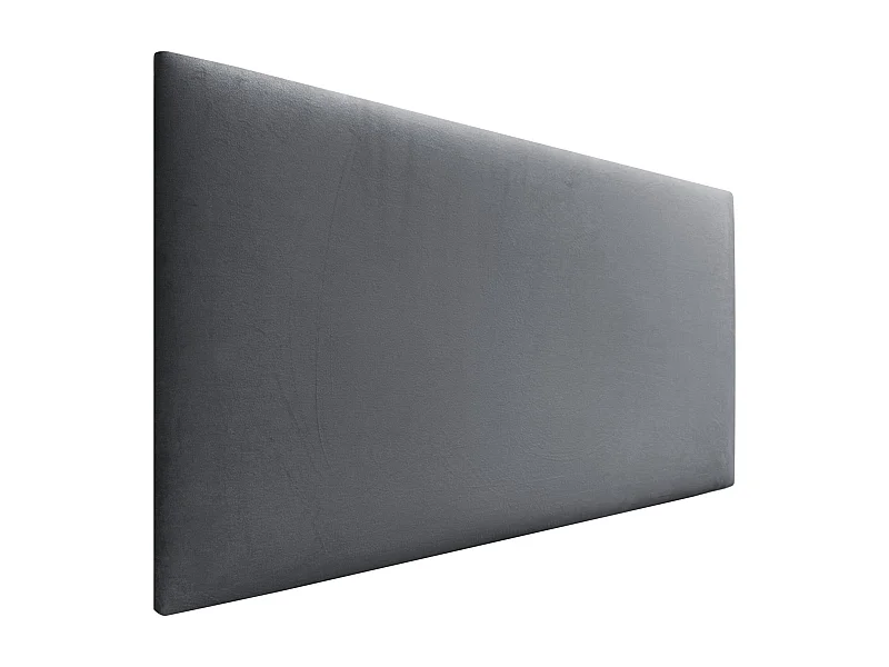 DHOME Tête de Lit Velours Lisse 95x60 Lits 80/90 - Gris Cendré