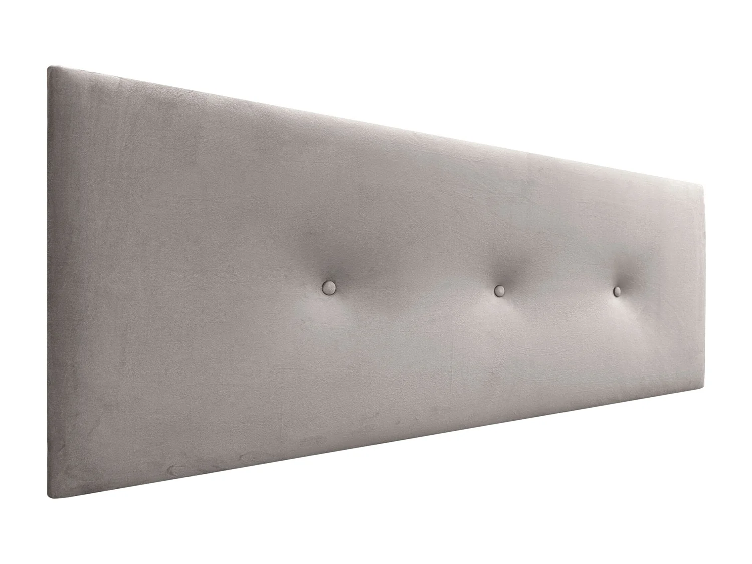 DHOME Tête de Lit Velours Lisse avec Boutons 160x50 Lits 150/160 - Beige