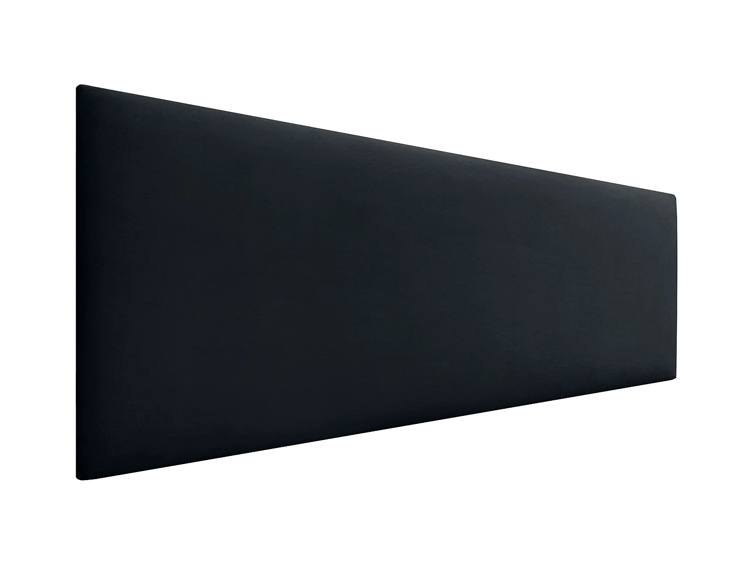 DHOME Tête de Lit Velours Lisse 150x60 Lits 150/160 - Noir