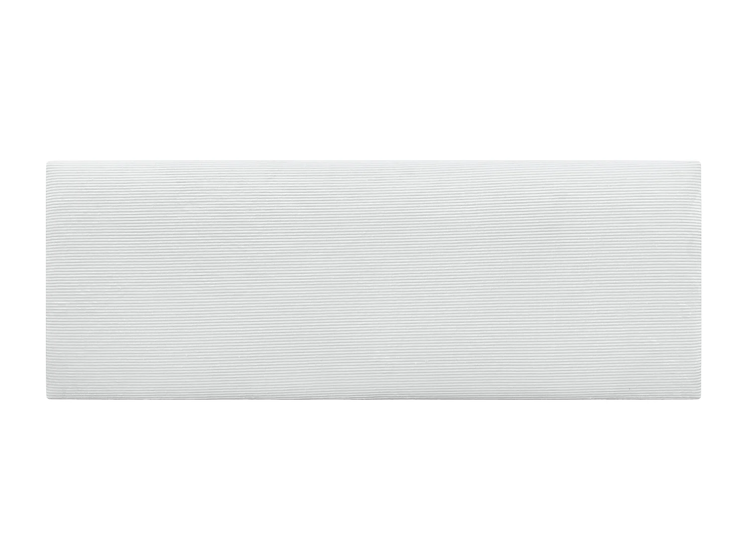 DHOME Tête de Lit Velours Côtelé Uni 150x50 Lits 150/160 - Blanc