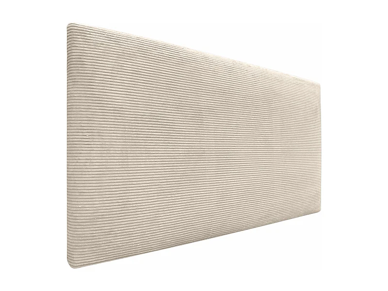 DHOME Tête de Lit Velours Côtelé Uni 95x50 Lits 80/90 - Beige